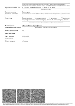 Государственная лицензия на проектную деятельность(Лист 5 из 5)